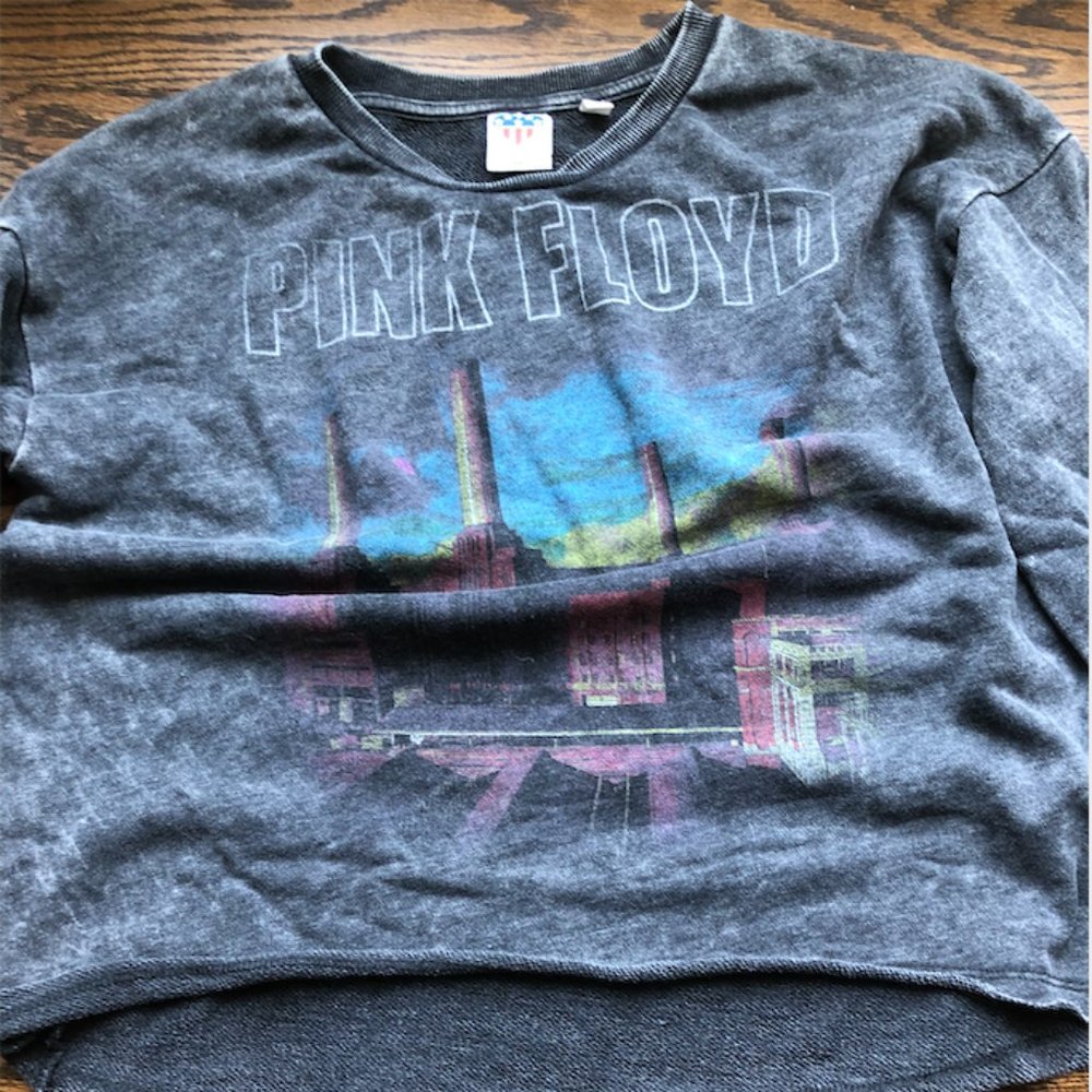 Pink Floyd Acid Wash Grey Sweater
